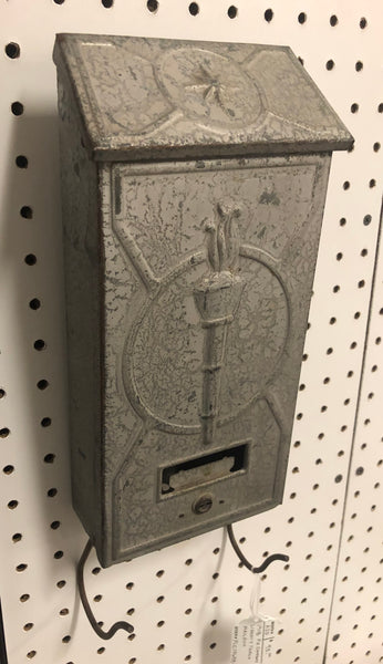 Antique 1918 Liberty Torch Metal Mailbox
