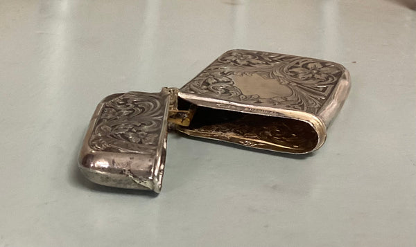 Antique Sterling Silver Match Safe