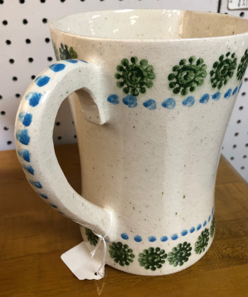 Hand Crafted Pottery Pitcher Made in Tabriz Iran