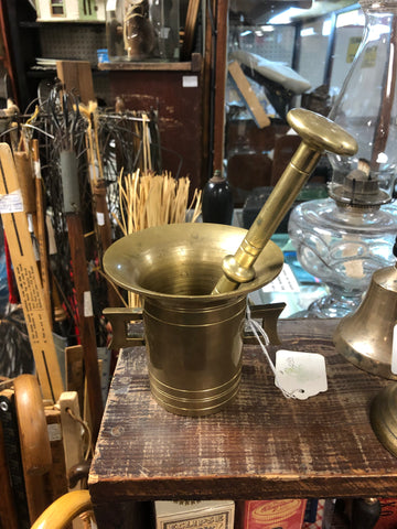 Solid Brass Mortar and Pestle Set