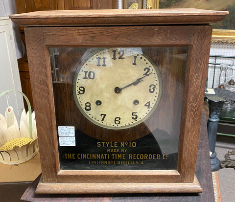 Vintage Cincinnati Recorder Clock