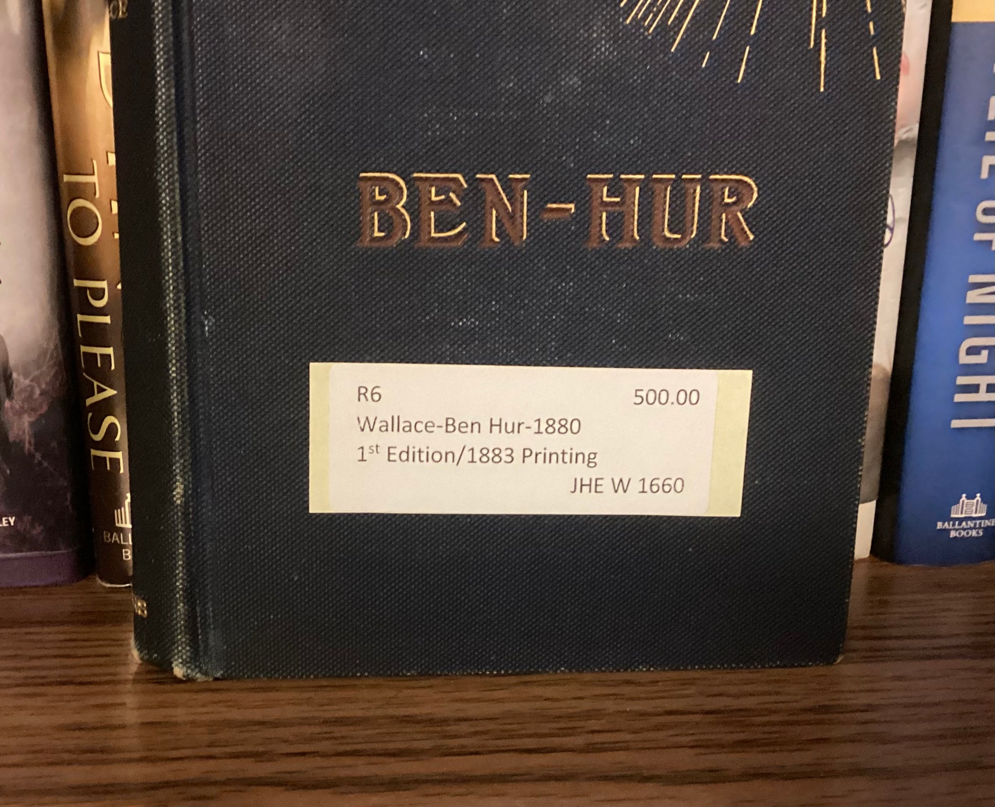 1858年 古書 CLAIRE ET HÉLÉNE Ben Hur by Lew Wallace/ HTF 1908 Antique Special Edition