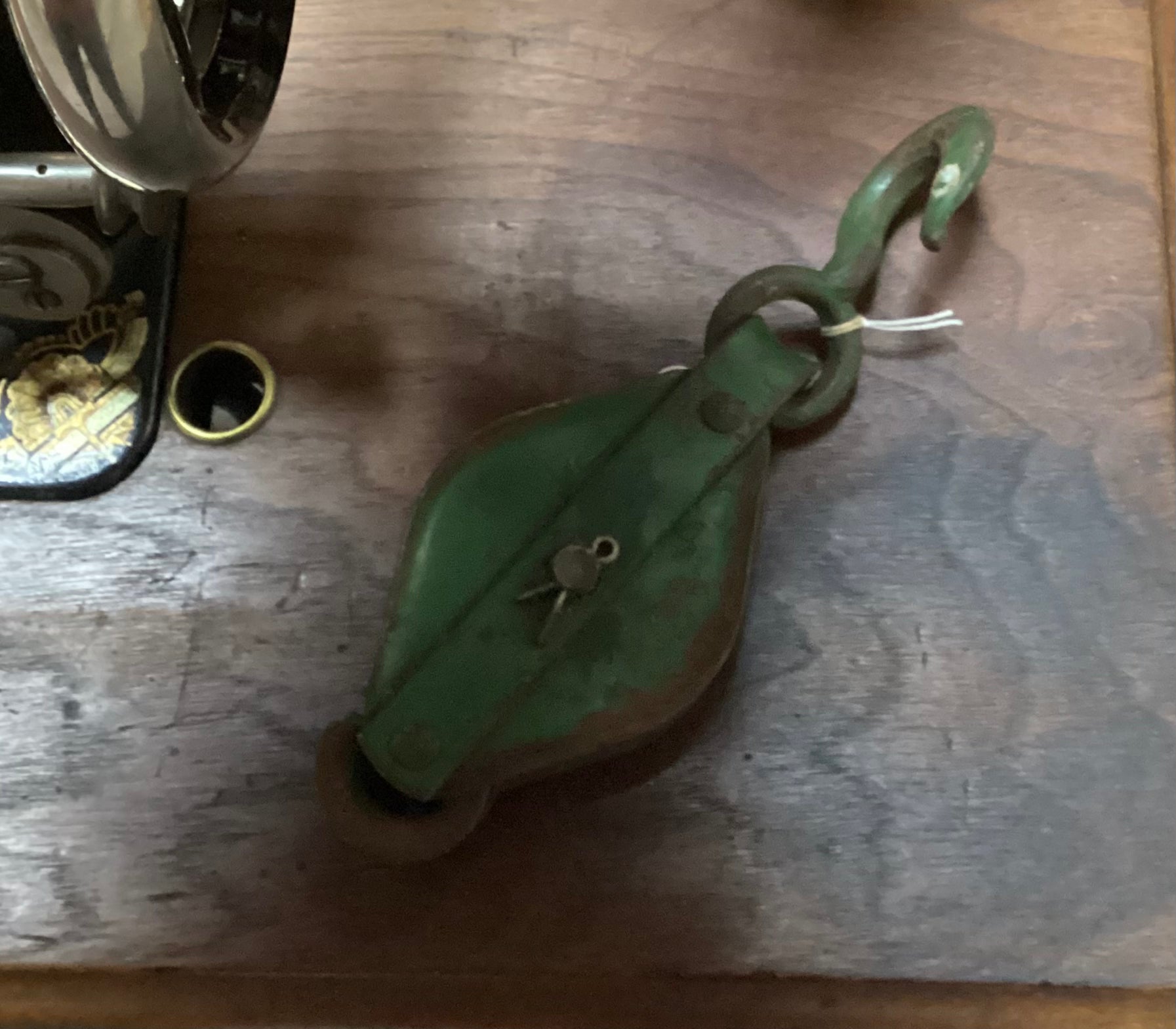 Vintage Green Pulley