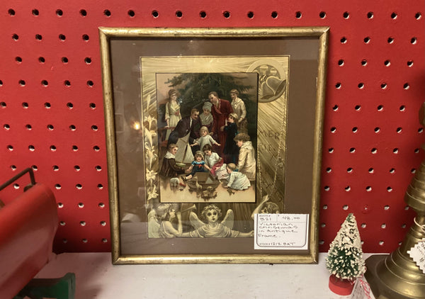 Framed Vintage Print of Victorian Christmas