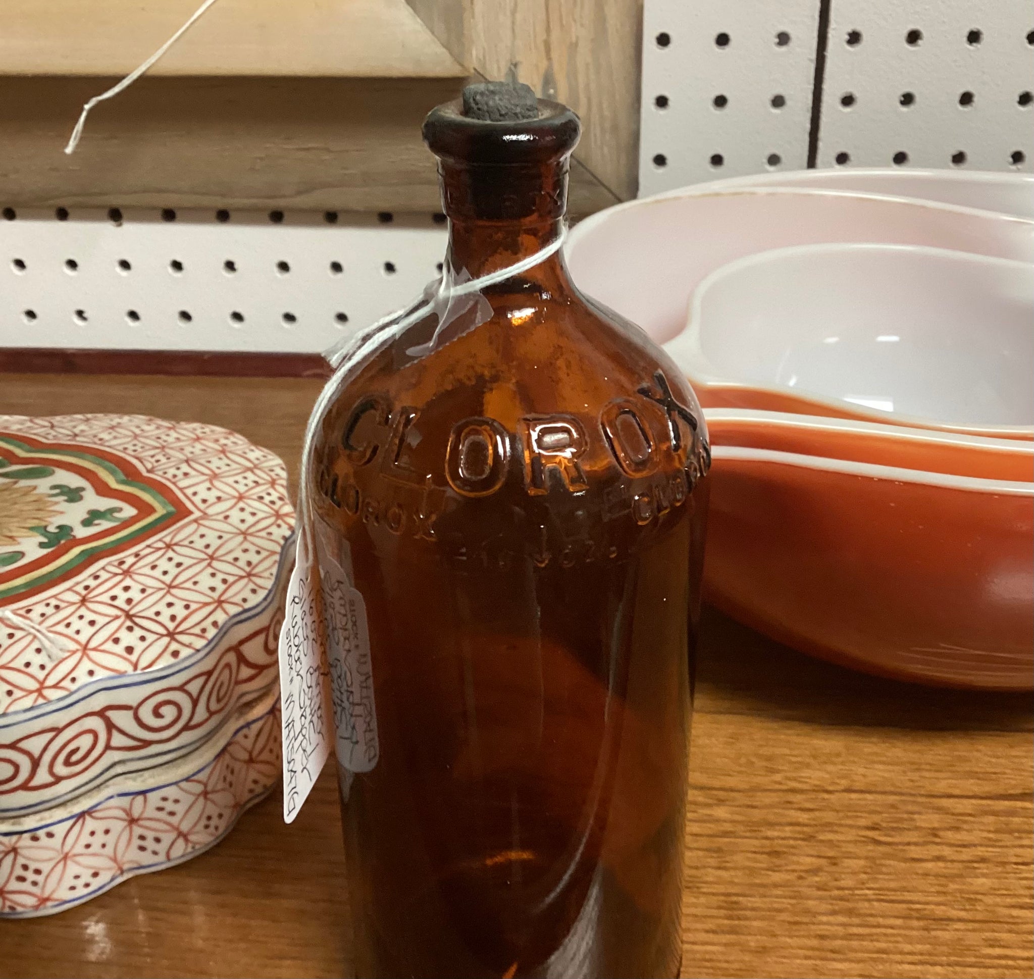 Old buy brown glass vintage bottle