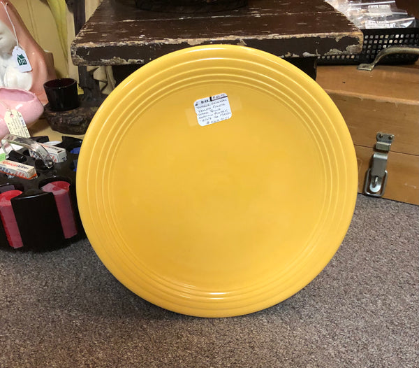 Vintage Homer Laughlin Fiesta Yellow Chop Plate