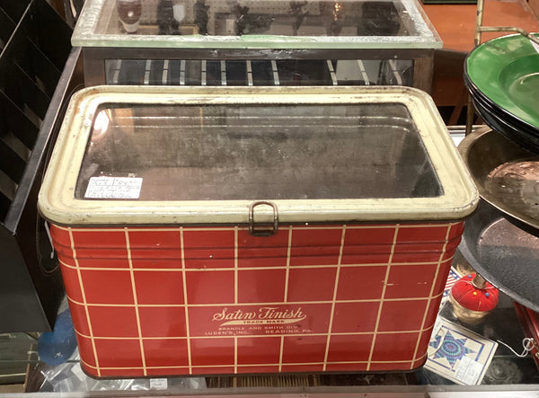 Vintage Luden's Tin Counter Top Satin Finish Candy Display