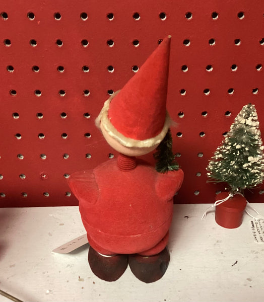 Vintage Made in Germany Santa Bobble Head Candy Container