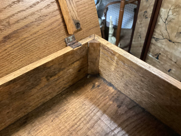 Antique Oak Table Chest