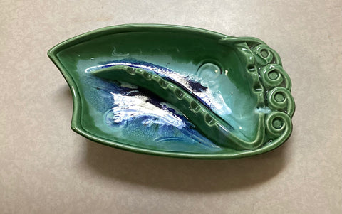 MCM Calif. U.S.A 627 Green & Blue Ashtray