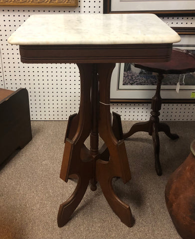 Eastlake Marble Top Lamp Table