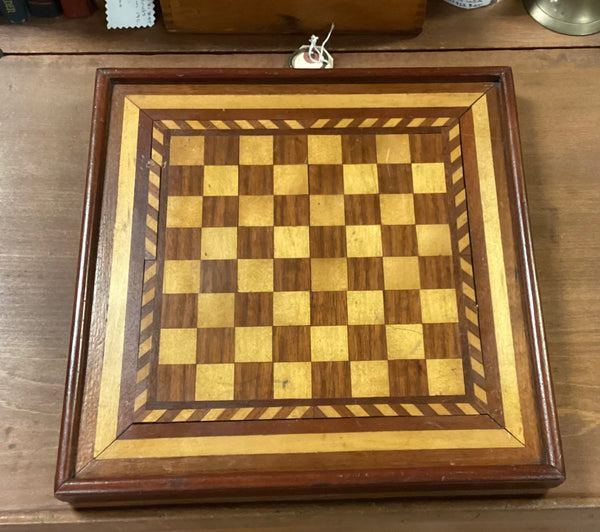 Antique Hand Crafted Inlaid Wood Game Board
