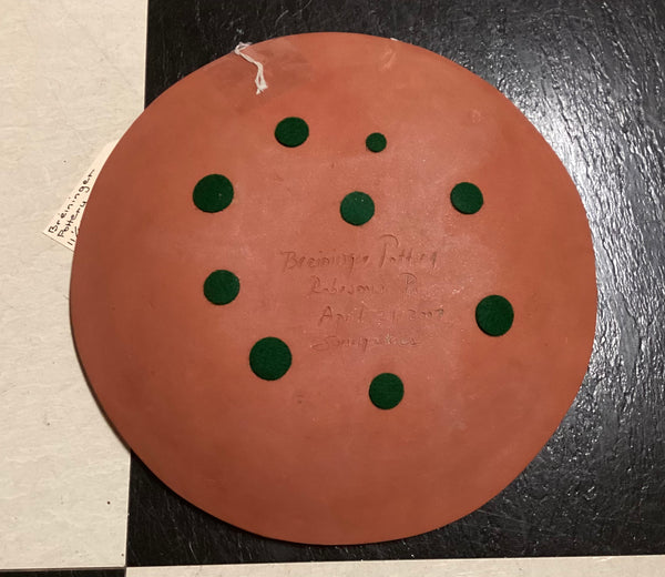 Breininger Pottery Redware Plate