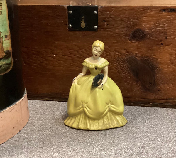 Vintage Hand Painted Chalkware Southern Belle Figure