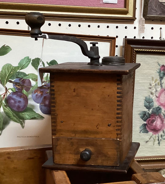Vintage Wood Coffee Grinder