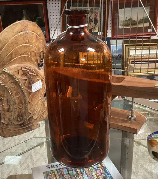 Owens 13.5" Amber Apothecary Bottle