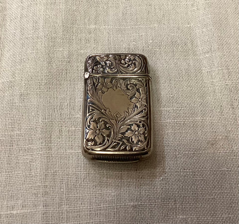 Antique Sterling Silver Match Safe