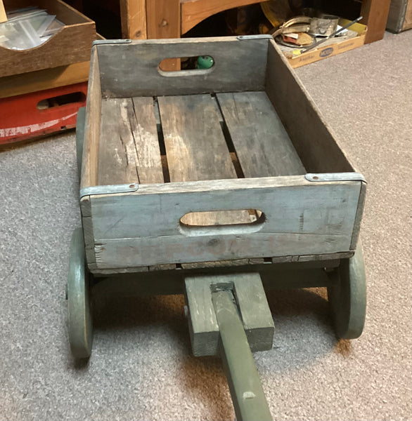 Handmade Wooden Pepsi Crate Wagon