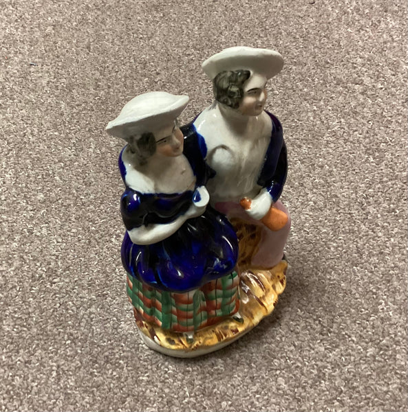 Staffordshire Sailor and His Girl Figurine