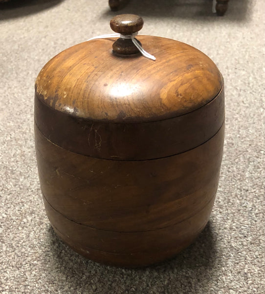 Vintage Round Wooden Humidor