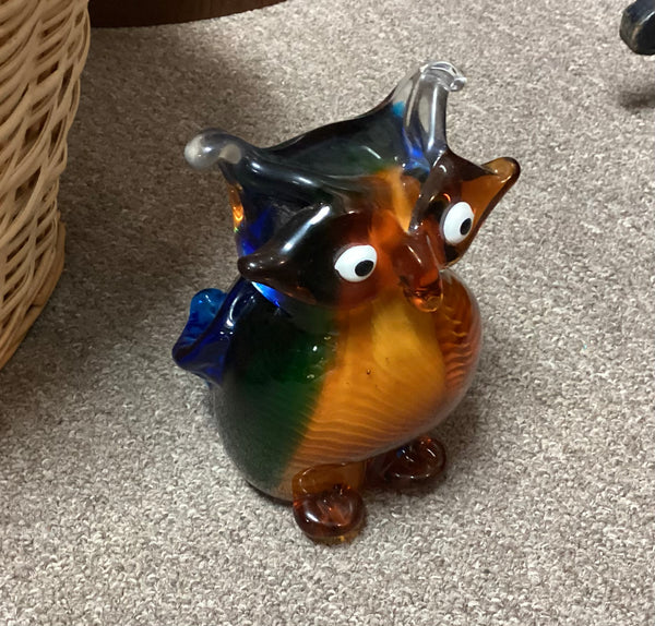 GCA Art Glass Owl Figurine