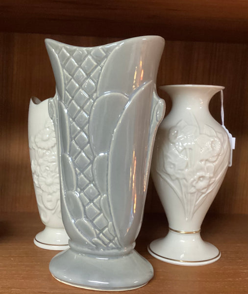 Mid Century Modern Gray Shawnee Pottery Vase