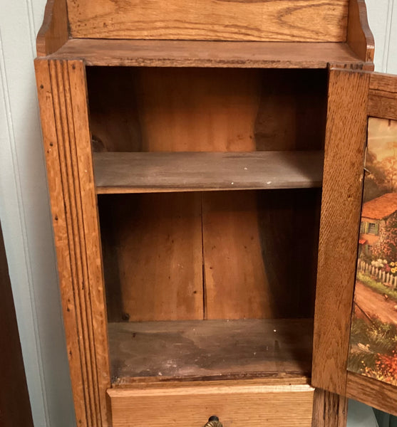 Antique Oak Medicine Cabinet