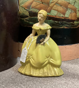 vintage southern belle dresses Vintage Hand Painted Chalkware Southern Belle Figure – Williamsburg Antique Mall