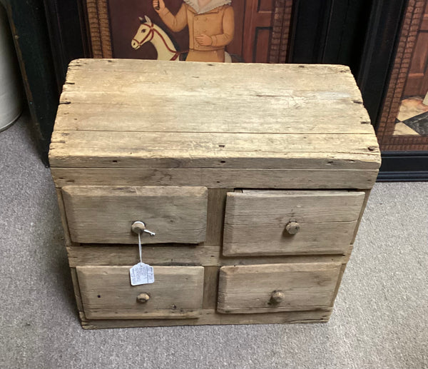 Primitive 4 Drawer Apothecary Cabinet