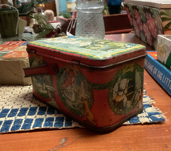 Vintage Mother Goose Christmas Candy Tin